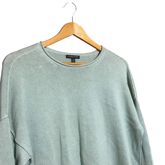 Eileen Fisher Petite Crewneck Drop Shoulder Pullover Sweater Size Small Petite - Picture 5 of 9